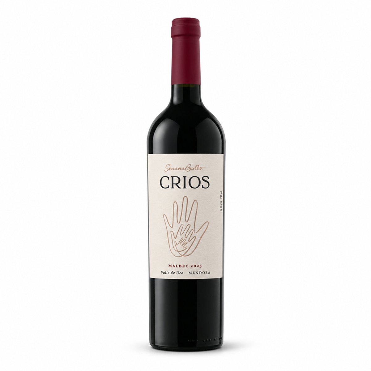 Garrafa de Crios Malbec 750ml — vinho tinto da Argentina