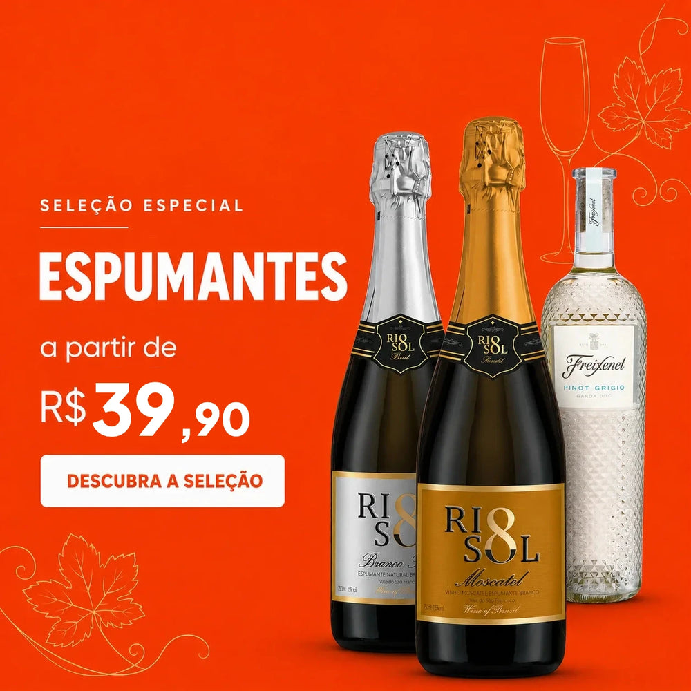 Espumantes a partir de R$ 39,90 — seleção especial