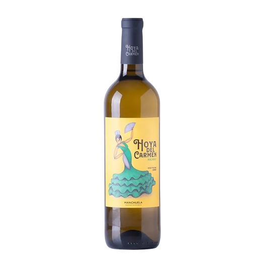 Garrafa de Hoya del Carmen Macabeo 750ml — vinho branco de Espanha