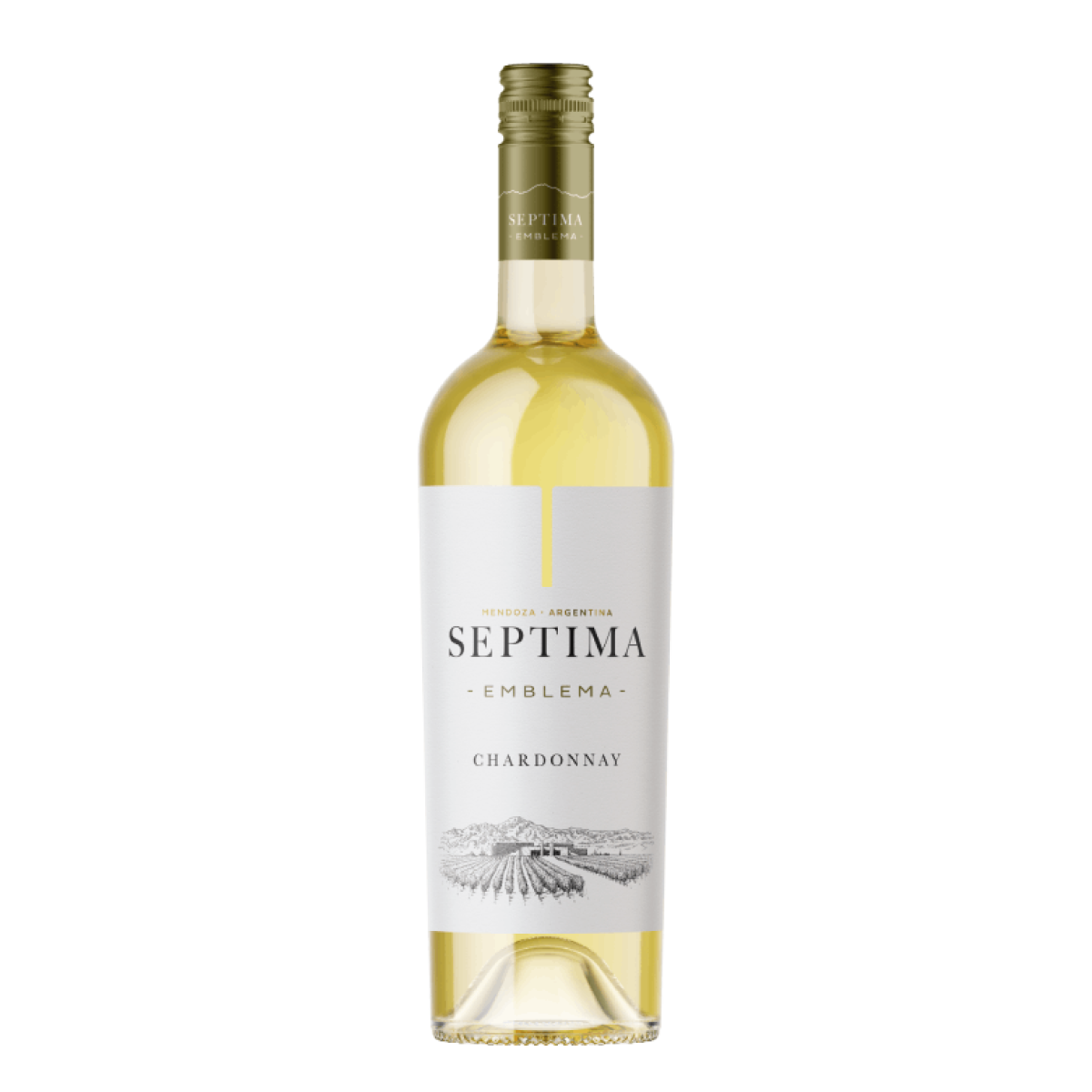 Garrafa de Séptima Emblema Chardonnay 750ml — vinho branco de Argentina