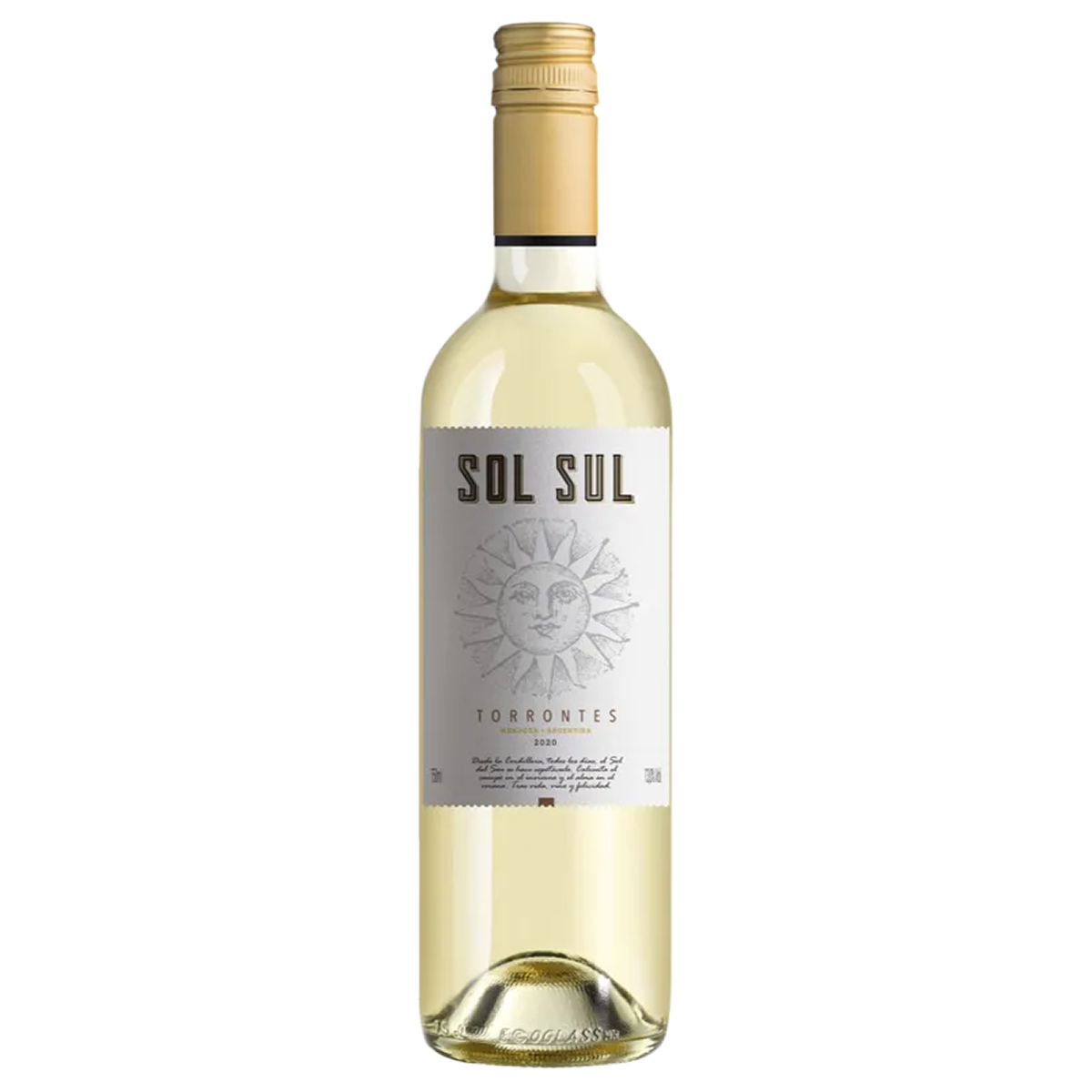 Garrafa de Sol Sul Torrontés 750ml — vinho branco de Argentina