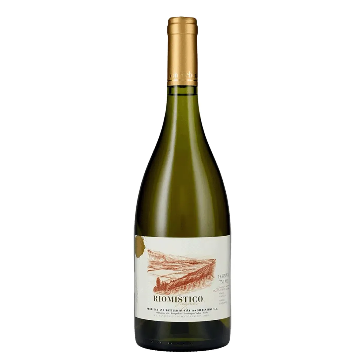 Garrafa de Von Siebenthal Riomístico 2021 750ml — vinho branco de Chile