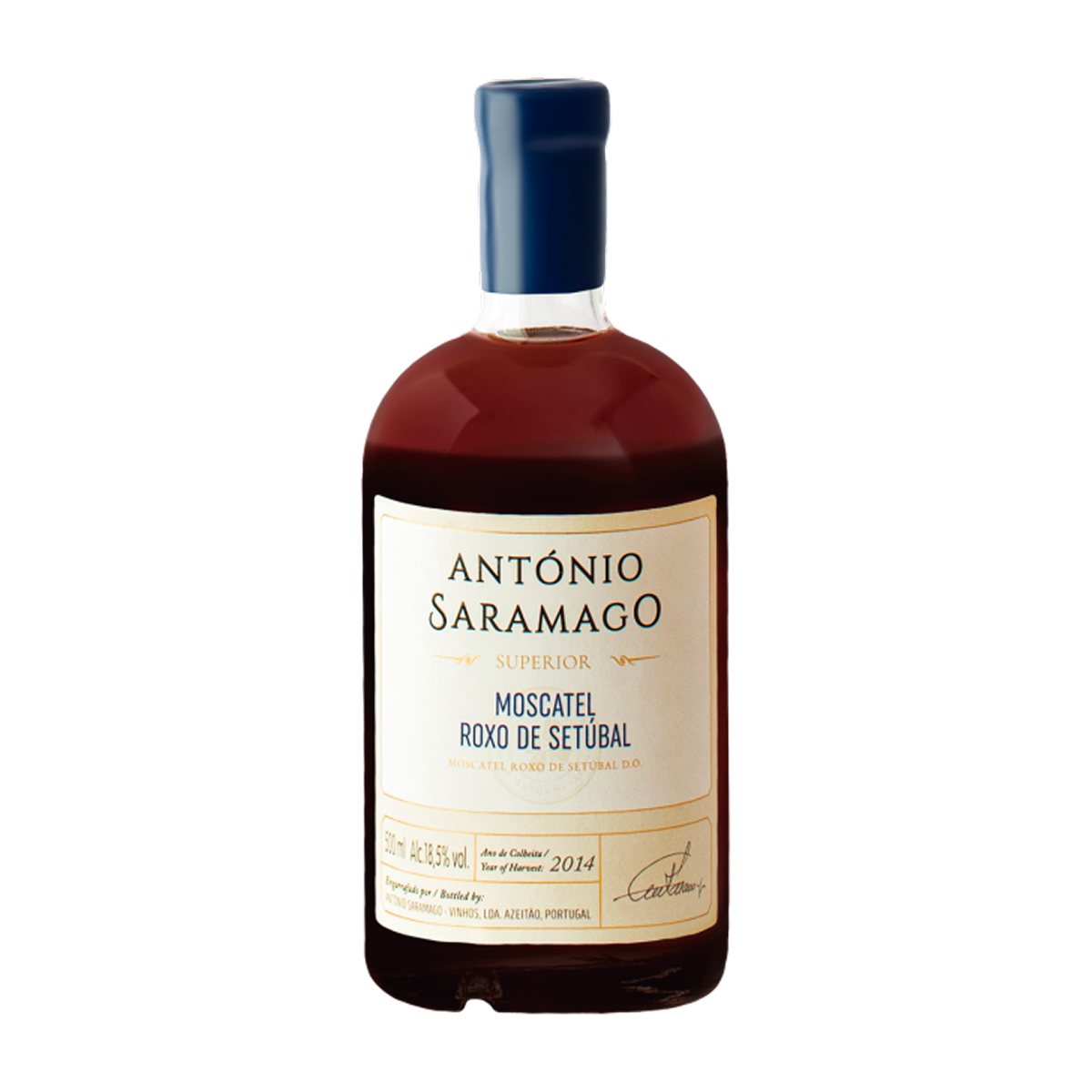 Garrafa de António Saramago Licoroso Superior Moscatel Roxo 750ml — vinho licoroso de Portugal