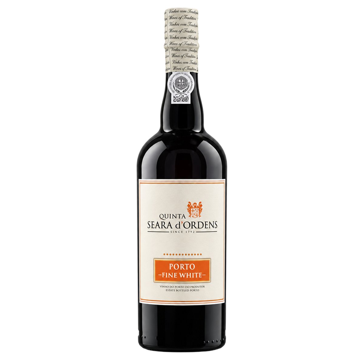 Garrafa de Quinta Seara d'Ordens Porto Fine White 750ml — vinho licoroso de Portugal