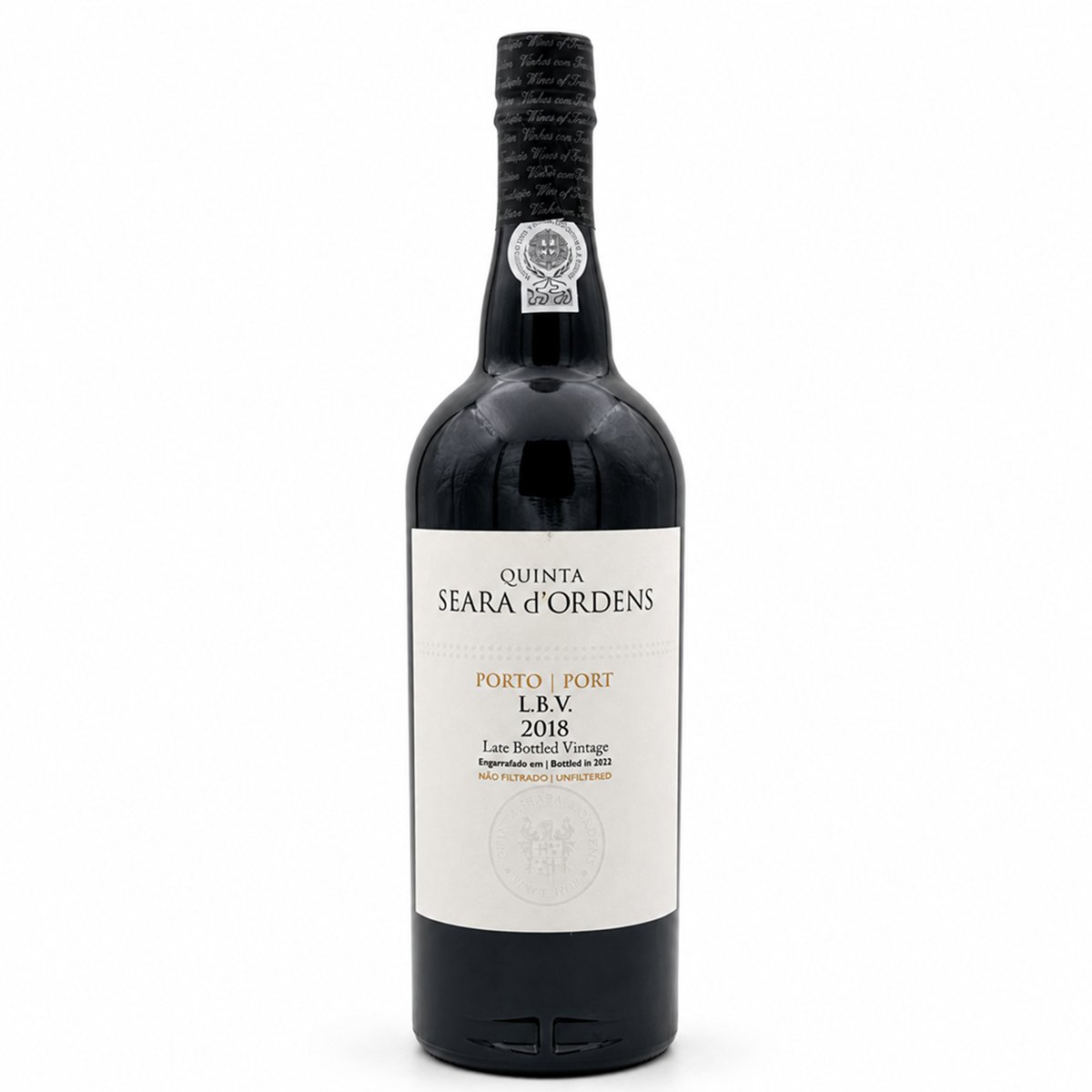 Garrafa de Quinta Seara d'Ordens Porto LBV 2018 750ml — vinho licoroso de Portugal