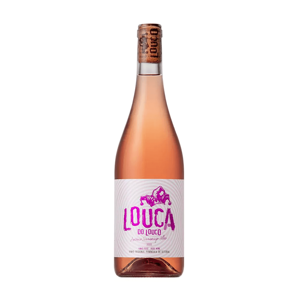 Garrafa de Louca do Louco Rosé 750ml — vinho rose de Portugal