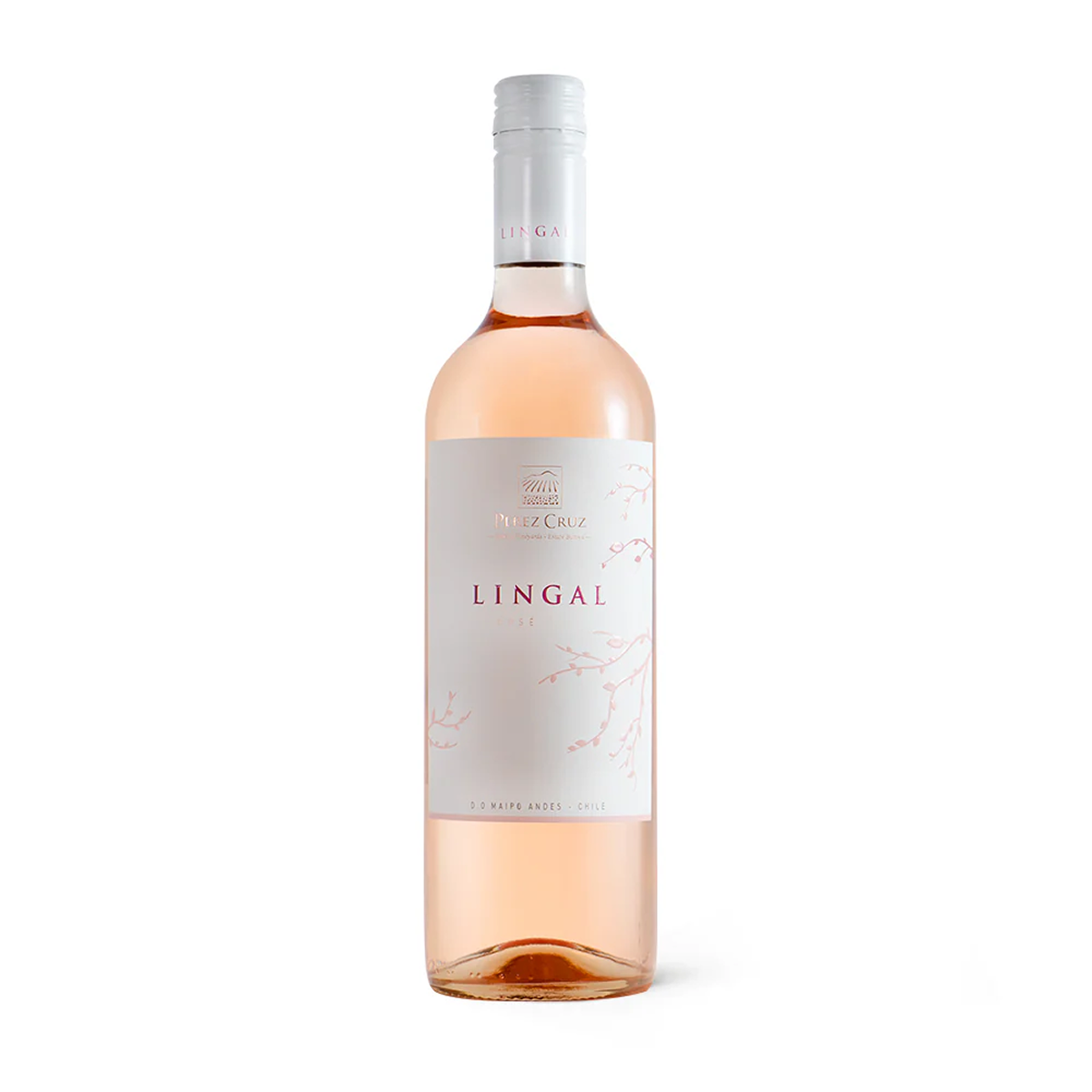 Garrafa de Pérez Cruz Lingal Rosé 750ml — vinho rose de Chile