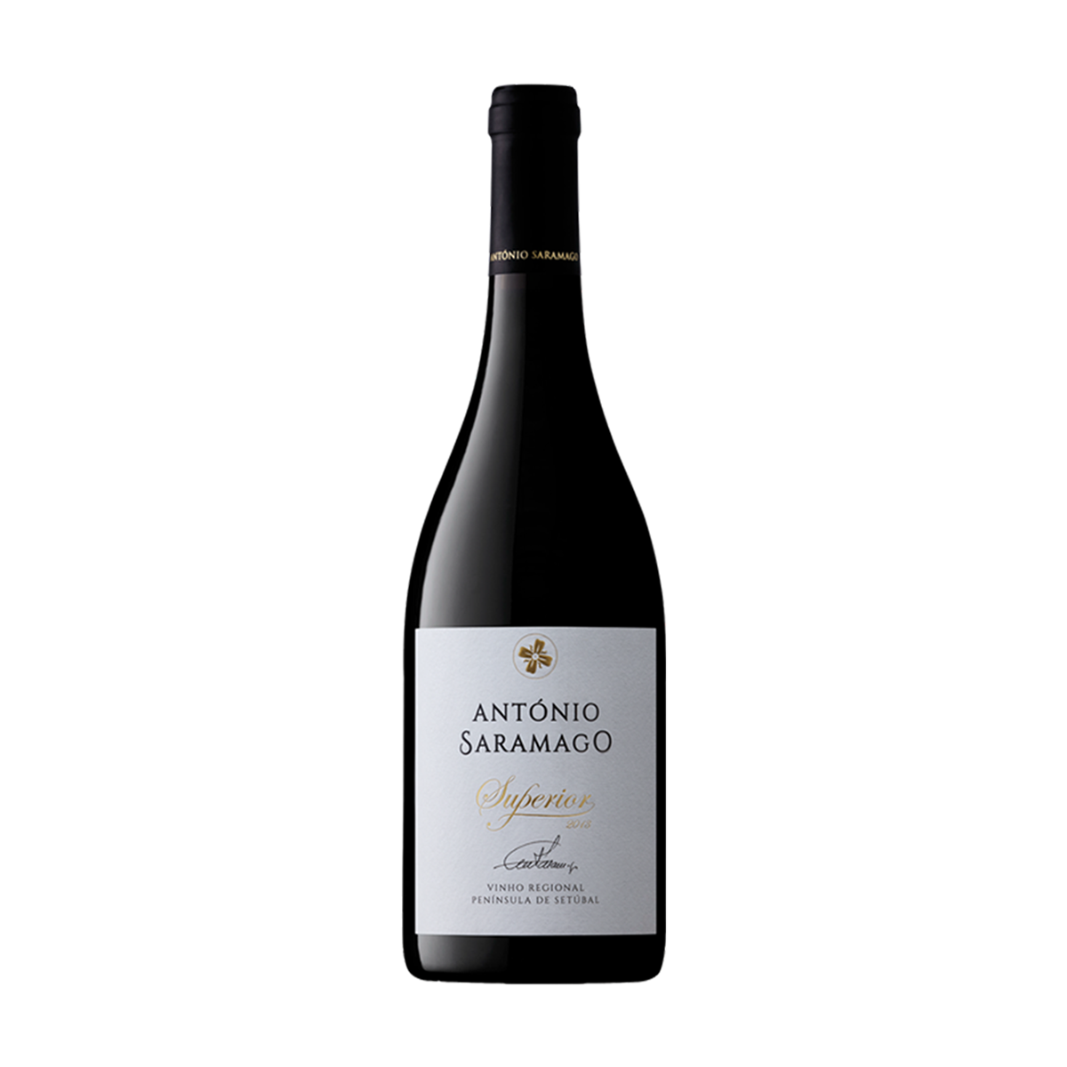 Garrafa de António Saramago Superior Tinto 750ml — vinho tinto de Portugal