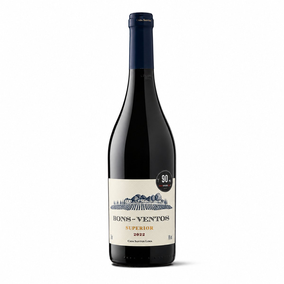 Garrafa de Bons Ventos Superior Tinto 750ml — vinho tinto de Portugal