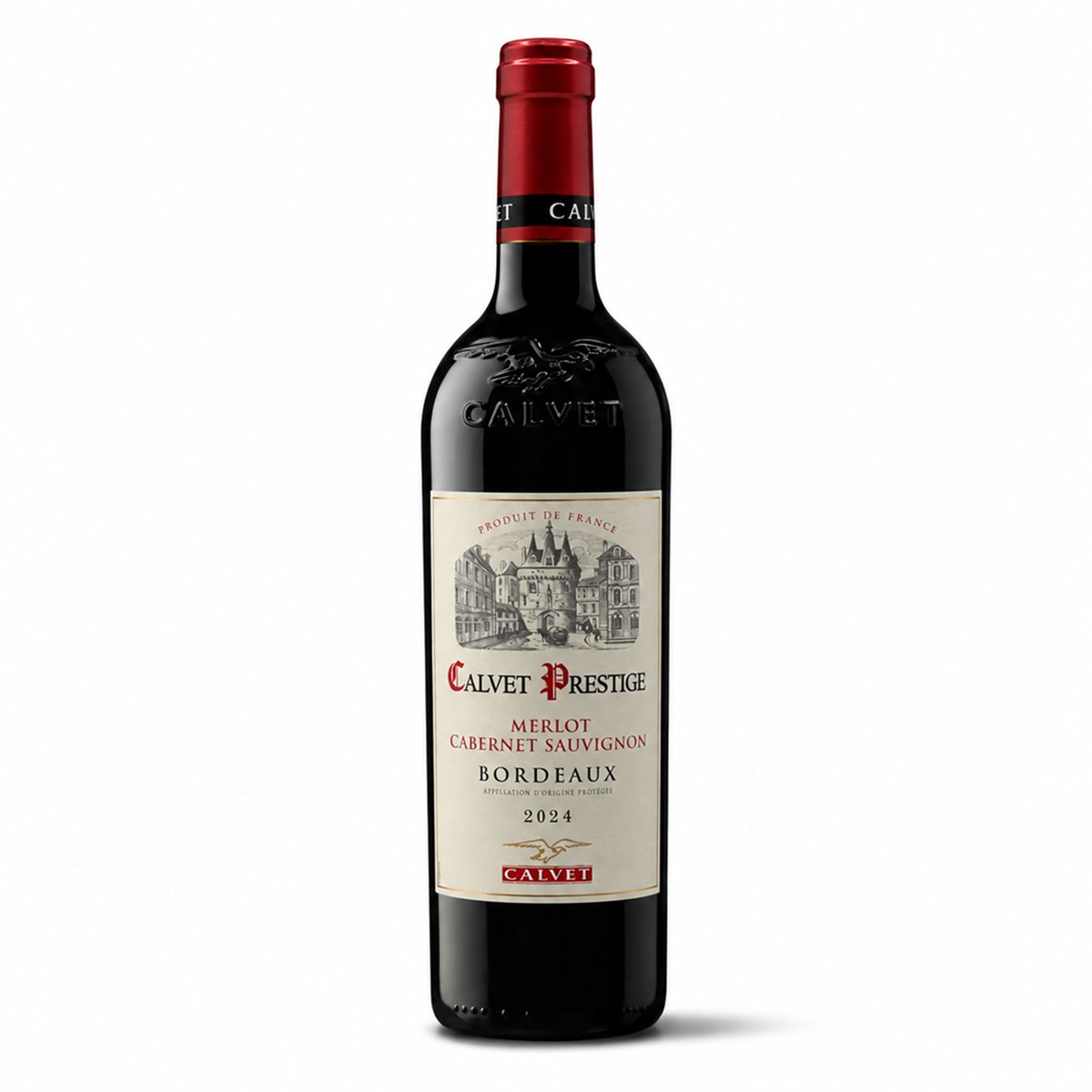 Garrafa de Calvet Prestige Bordeaux 750ml — vinho tinto da França