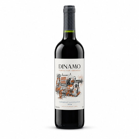 Garrafa de Dínamo Cabernet Sauvignon 750ml — vinho tinto do Chile