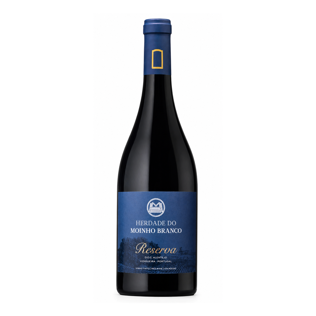 Garrafa de Herdade do Moinho Branco Reserva Tinto 750ml — vinho tinto de Portugal