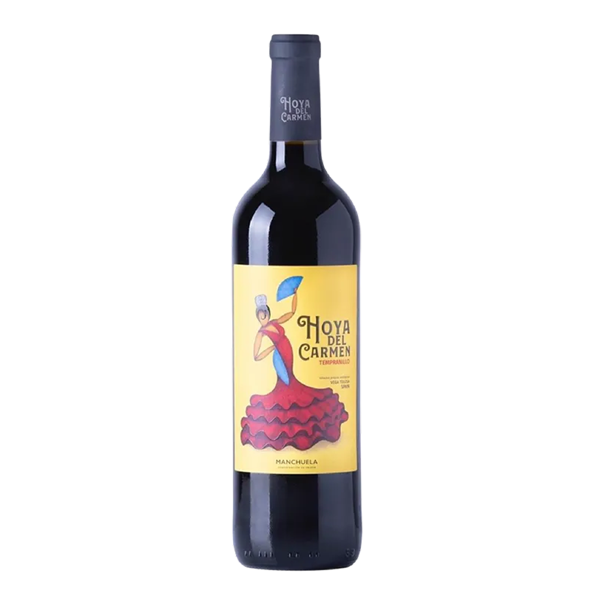 Garrafa de Hoya del Carmen Tempranillo 750ml — vinho tinto de Espanha