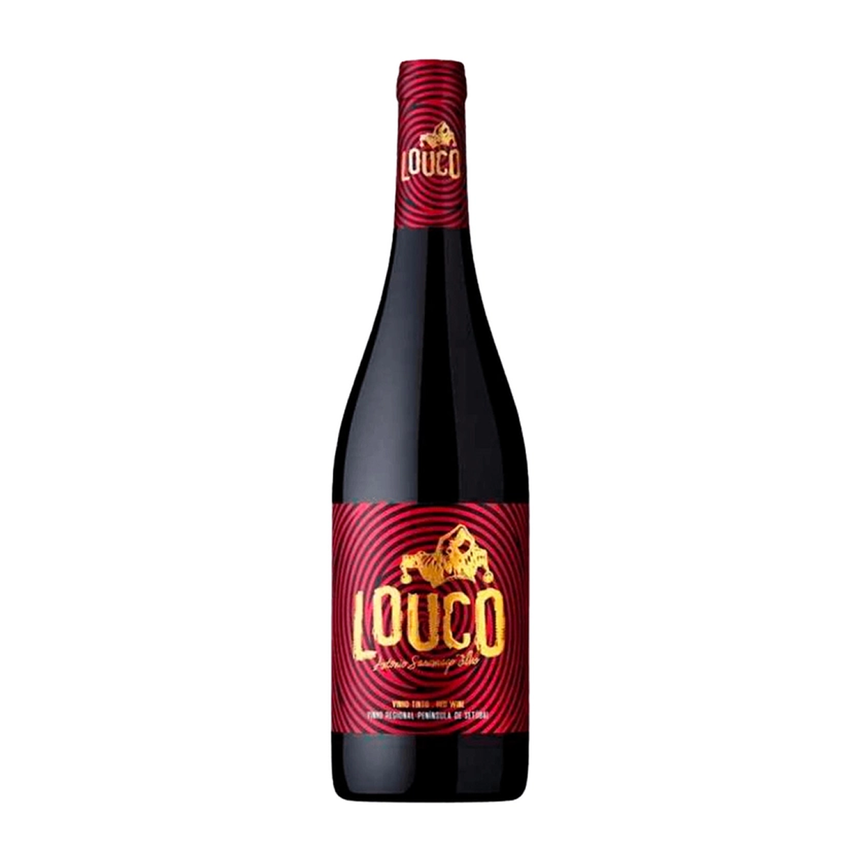 Garrafa de Louco Tinto 750ml — vinho tinto de Portugal