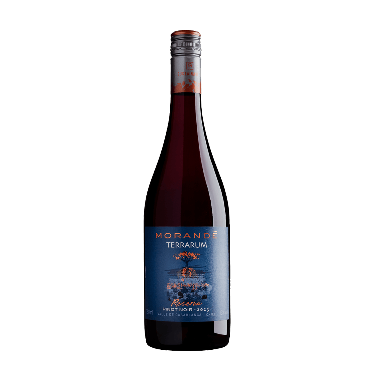 Garrafa de Morandé Terrarum Reserva Pinot Noir 2023 750ml — vinho tinto de Chile