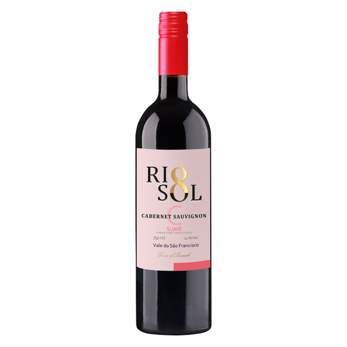 Garrafa de Rio Sol Cabernet Sauvignon Suave 750ml — vinho tinto de Brasil
