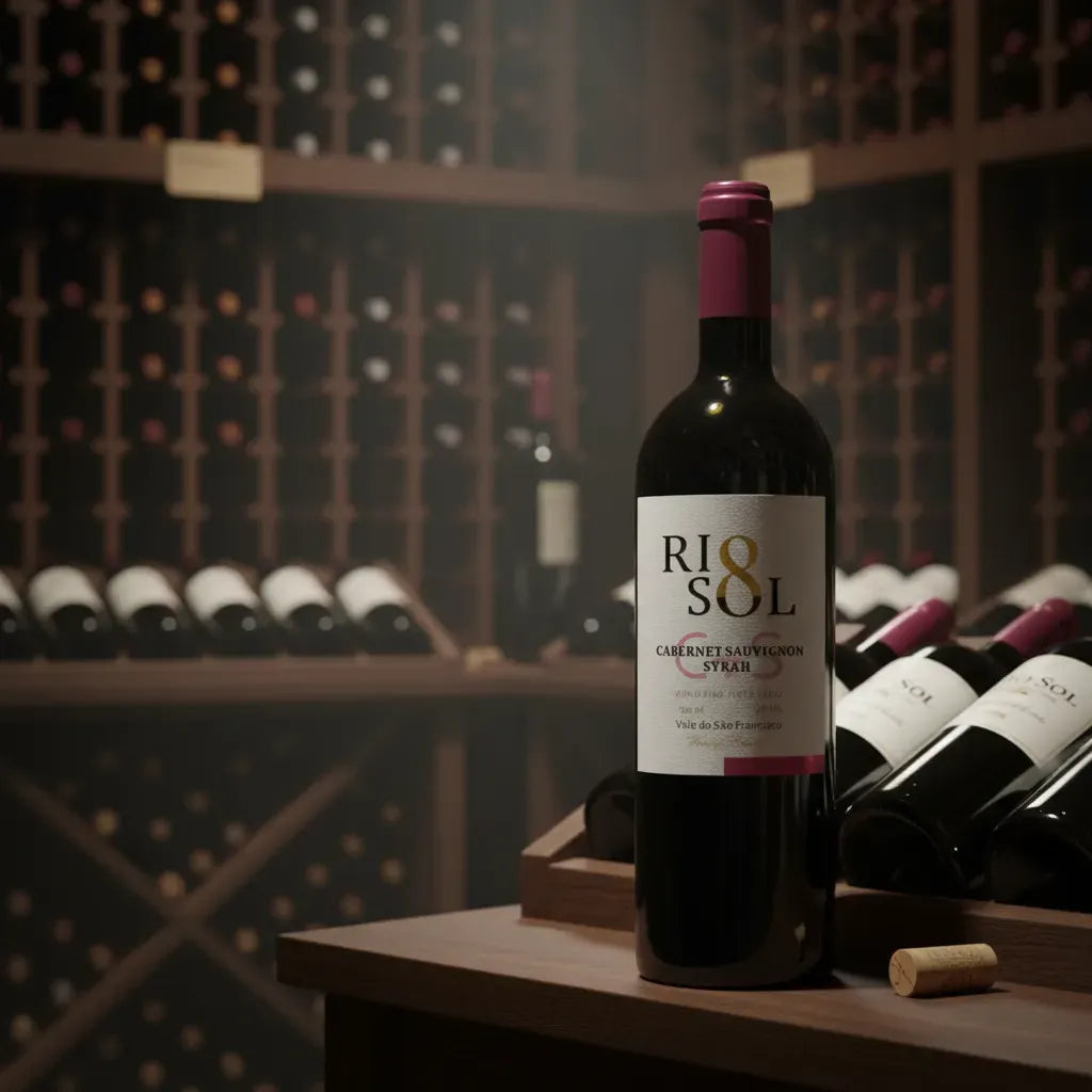 Garrafa de Rio Sol Cabernet Sauvignon Syrah 750ml — vinho tinto de Brasil