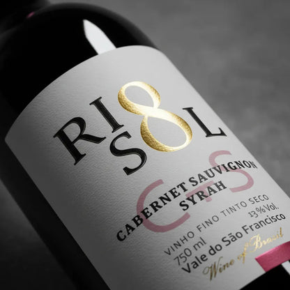 Garrafa de Rio Sol Cabernet Sauvignon Syrah 750ml — vinho tinto de Brasil