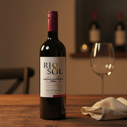 Garrafa de Rio Sol Cabernet Sauvignon Syrah 750ml — vinho tinto de Brasil