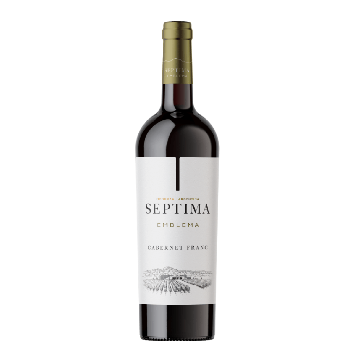 Garrafa de Séptima Emblema Cabernet Franc 750ml — vinho tinto de Argentina