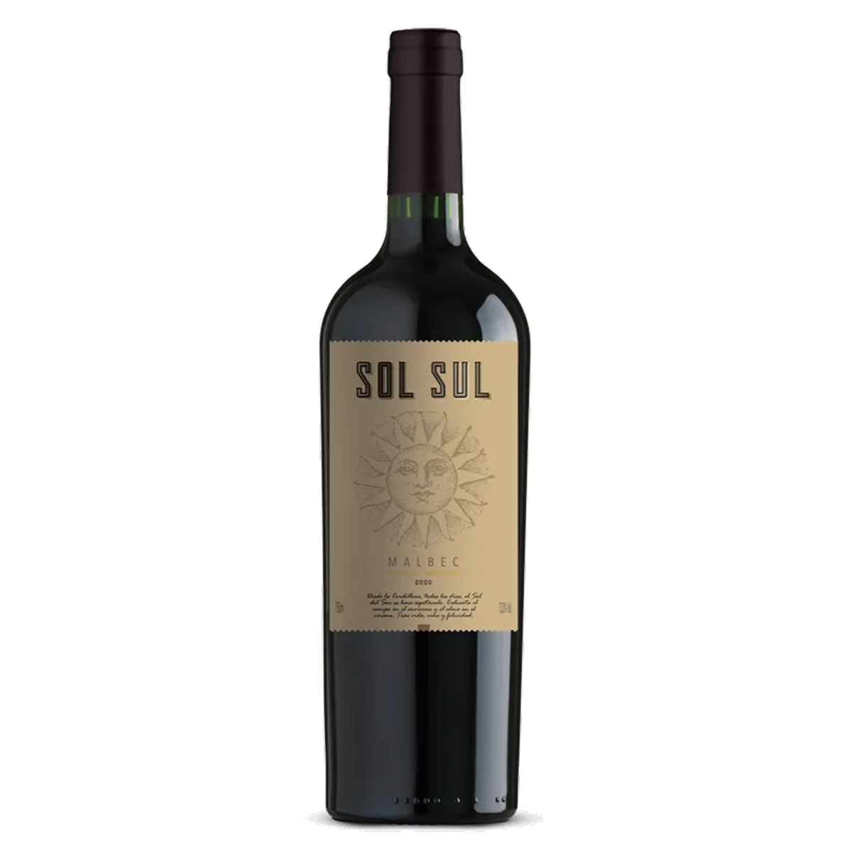 Garrafa de Sol Sul Malbec 750ml — vinho tinto de Argentina
