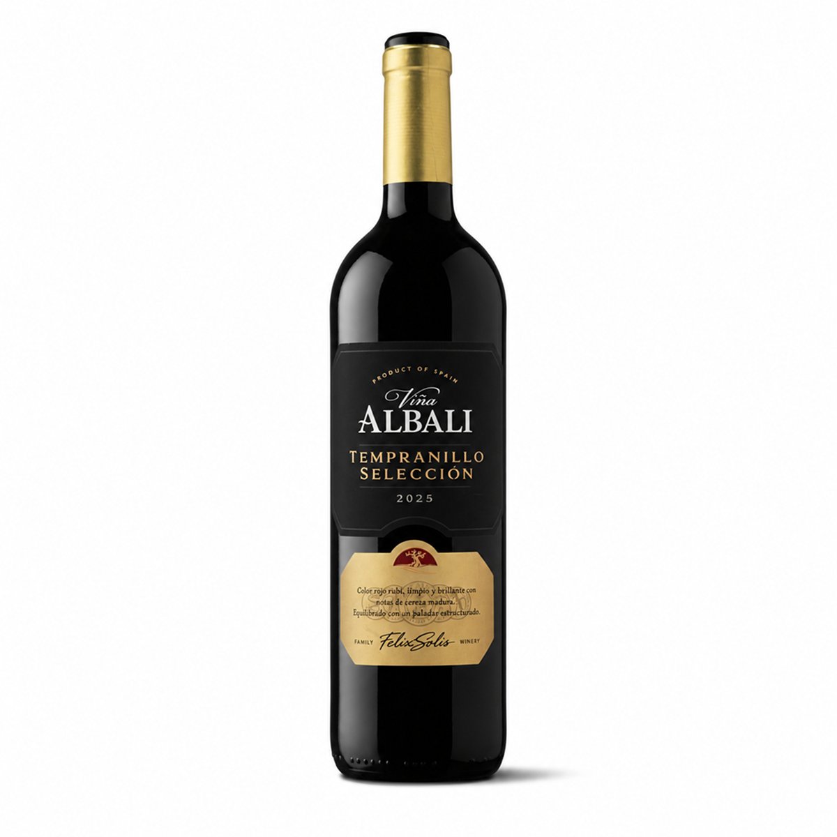 Garrafa de Viña Albali Joven Tinto 750ml — vinho tinto da Espanha